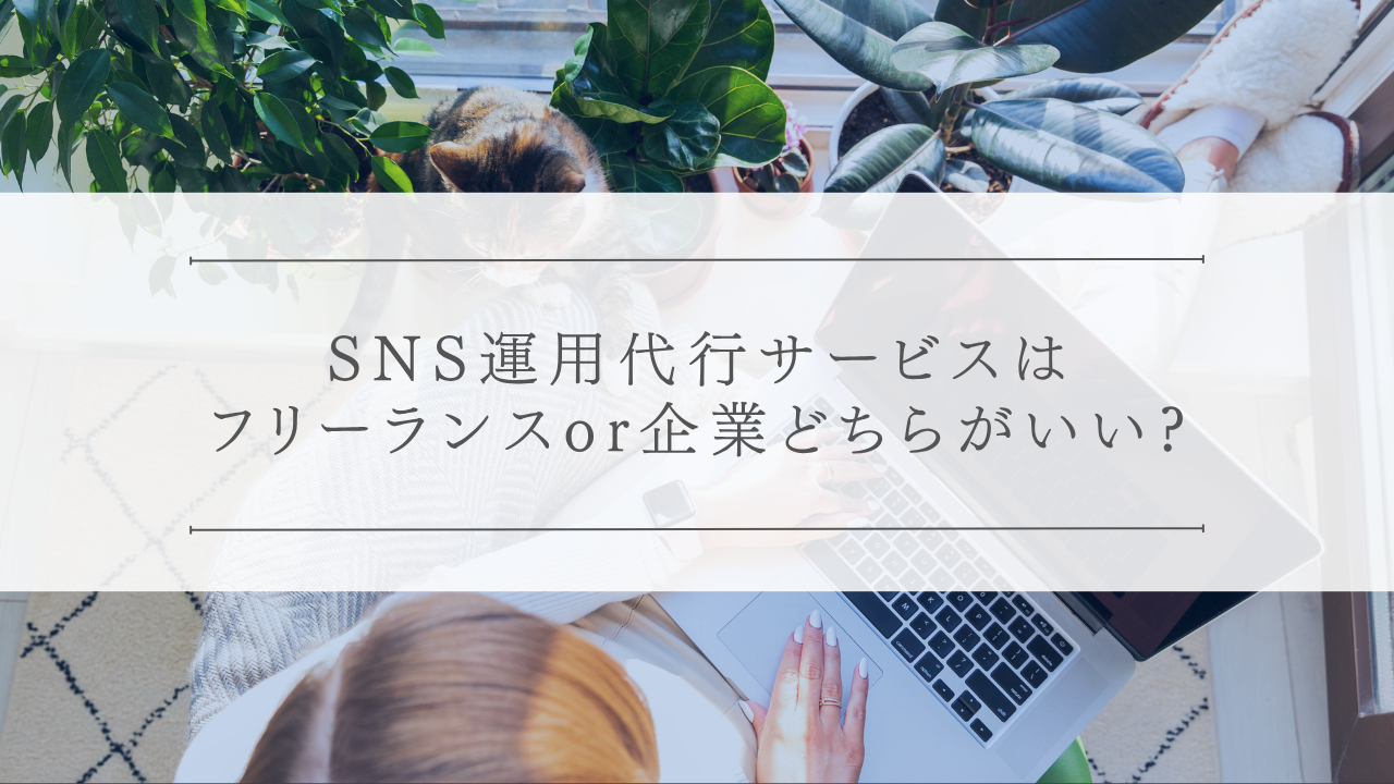 SNS運用代行サービスはフリーランスor企業どちらがいい?