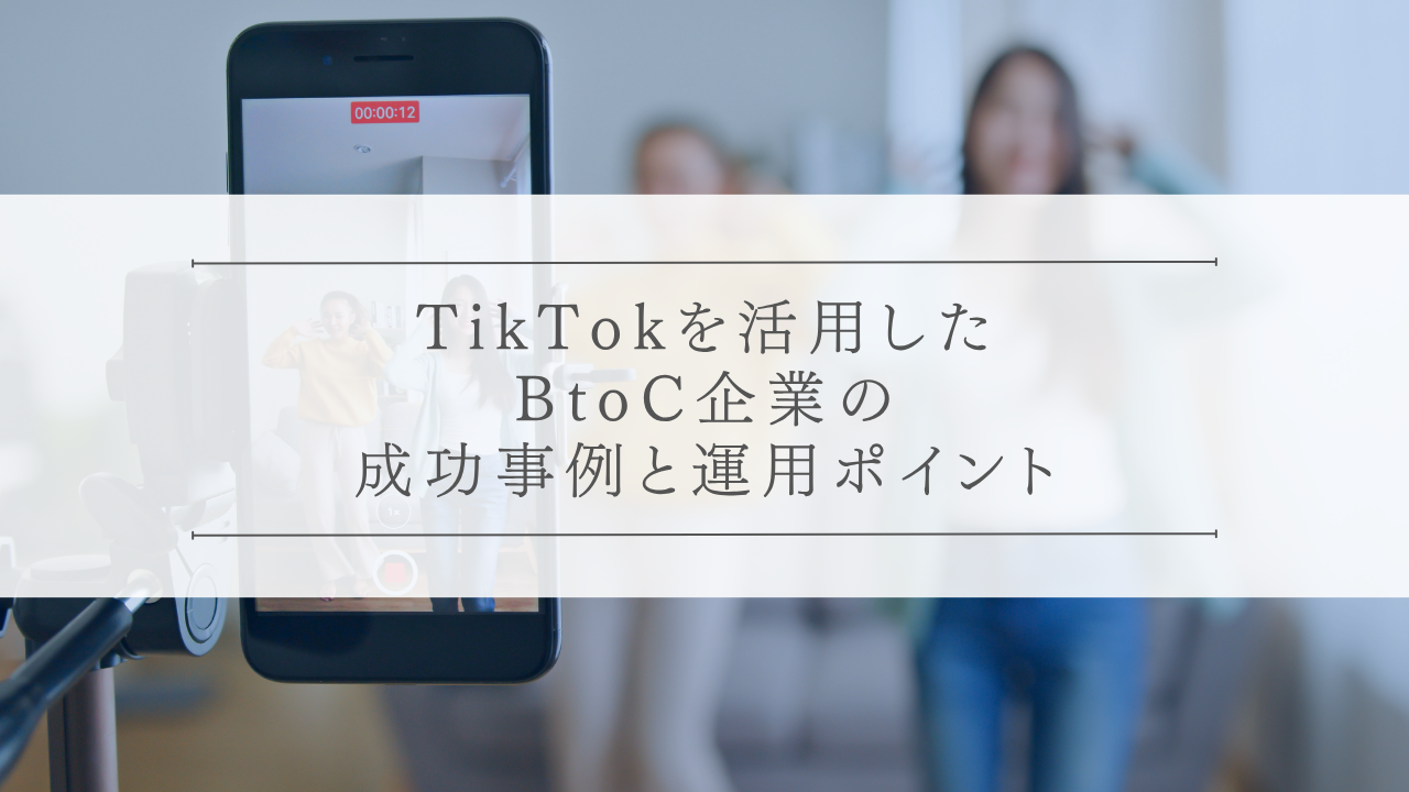 TikTokを活用したBtoC企業の成功事例と運用ポイント