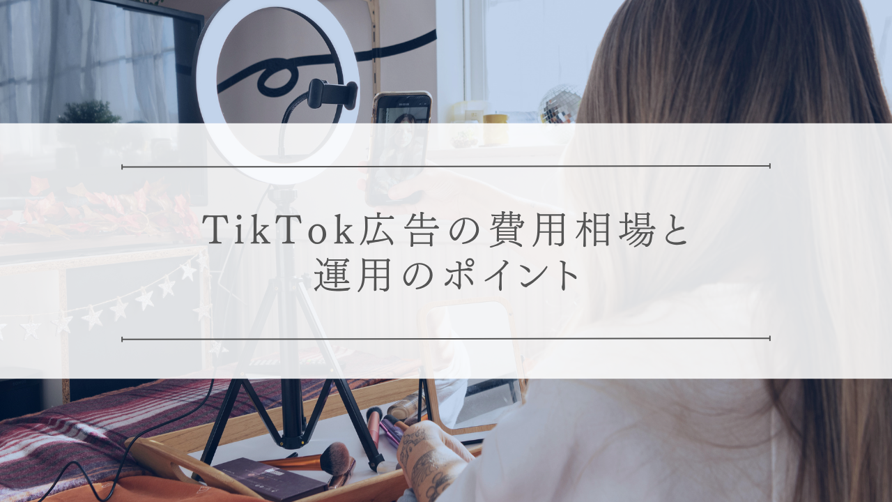 TikTok広告の費用相場と運用のポイント