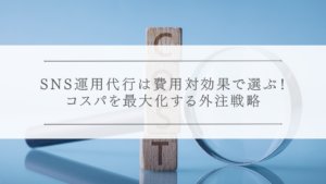 SNS運用代行は費用対効果で選ぶ！コスパを最大化する外注戦略