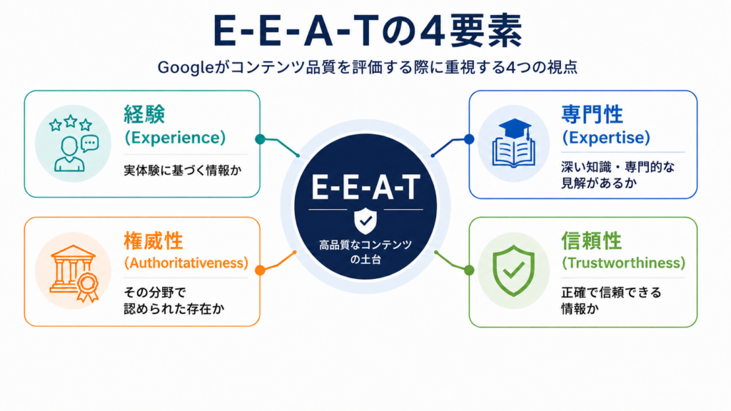 E-E-A-Tの4要素