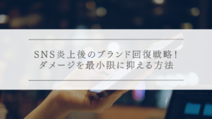 SNS炎上後のブランド回復戦略！ダメージを最小限に抑える方法